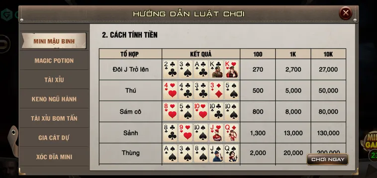 Mini Mậu Binh Tại Gem88 Trải Nghiệm Xếp Bài Siêu Tốc Và Săn Thưởng Lớn