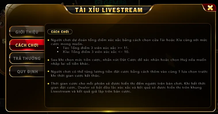 Phân Tích Tài Xỉu Live Tại Gem88 Giải Pháp Đặt Cược Minh Bạch Và Hiệu Quả 2026